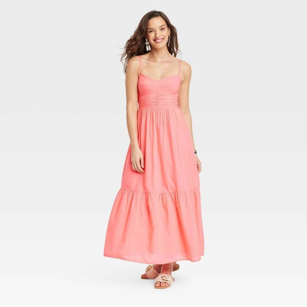 COPY - COPY - Women's Maxi Sundress - Universal Thread Coral Pink M
